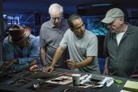 Abgang mit Stil – (v.l.n.r.) Willie Davis (Morgan Freeman), Joe Harding (Michael Caine), Jesus (John Ortiz), Albert Garner (Alan Arkin)