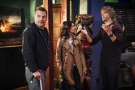Navy CIS: L.A. – (v.l.n.r.) G. Callen (Chris O'Donnell); Kensi Blye (Daniela Ruah); Marty Deeks (Eric Christian Olsen)