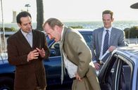 Monk – L-R: Adrian Monk (Tony Shaloub), Captain Leland Stottlemeyer ( Ted Levine),Lt. Randall Disher (Jason Gray-Stanford)