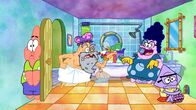 Die Patrick Star Show – v.li.: Patrick, GrandPat, Bunny, Squidina