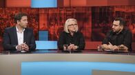 Hart aber fair – v.l.n.r. Lars Klingbeil (SPD, Bundesvorsitzender), Prof. Dr. Monika Schnitzer (Wirtschaftswissenschaftlerin; Vorsitzende des Sachverständigenrat zur Begutachtung der gesamtwirtschaftlichen Entwicklung) und Engin Kelik (Metallarbeiter und Familienvater).