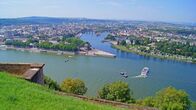 Wunderschön! – Die Moselmündung mit Deutsches Eck bei Koblenz.