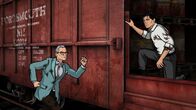 Archer – Archer (r.) hat keine Lust auf den Liebhaber seiner Mutter, aber da ihm die Alternativen fehlen, lässt er sich von Ron (l.) über die Grenze schmuggeln - bis die Mafia ihre Reise gewaltsam stoppt ...