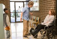 Shameless – L-R: Liam Gallagher (Christian Isaiah), Frank Gallagher(William H. Macy), Ingrid(Katey Sagal)