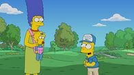 Die Simpsons – (v.l.n.r.) Marge; Maggie; Bart