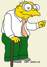 Die Simpsons – (15. Staffel) - Ist immer wieder in Unfälle verwickelt und wird dabei jedes mal schwer verletzt: Hans Maulwurf ...