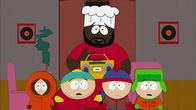 South Park – L-R: Kenny, Eric, Jerome "Chef" McElroy, Stan, Kyle