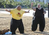Hawaii Five-0 – Halten sich fit: Kamekona (Taylor Wily, l.) und Flippa (Shawn Mokuahi Garnett, r.) ...