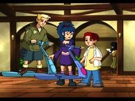 U.B.O.S – vl. Gus, Cassy & Verne auf ihren Flugrollern.