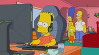 Die Simpsons – (v.l.n.r.) Bart; Marge; Lisa; Homer