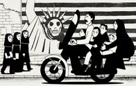 Persepolis – Das arrangieren mit dem neuen Alltag birgt für Marji und ihre Freundinnen zu Anfang oft auch komische Momente.