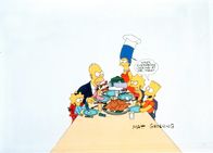 Die Simpsons – (1. Staffel) - Der kleine Bart (r.) bringt den Rest der Familie, (v.l.n.r.) Maggie, Homer, Marge und Lisa, des Öfteren zur Weißglut.