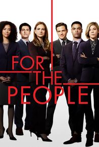 For the People – (v.li.): Jasmin Savoy Brown (Allison Adams), Wesam Keesh (Jay Simmons), Britt Robertson (Sandra Bell), Ben Rappaport (Seth Oliver), Regé-Jean Page (Leonard Knox), Susannah Flood (Kate Littlejohn).