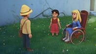 Heidi – Heidi, Peter und Clara ĂĽberlegen, wie man FrĂ¤ulein Rottenmeier verschrecken kĂ¶nnte.Â