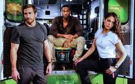 Ambulance – (v.l.n.r.) Danny Sharp (Jake Gyllenhaal); Will Sharp (Yahya Abdul-Mateen II); Cam Thompson (Eiza Gonzalez)