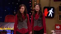 iCarly – v.li.: Fake Carly (Melise), Carly Shay (Miranda Cosgrove)