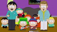 South Park – Vorne, l-r: Randy, Kyle, Stan, Charles Kincade