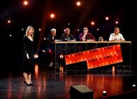 Kabarettgipfel – v.li.: Malarina, Guido Cantz, Gernot Kulis, Martin Frank, Gery Seidl.