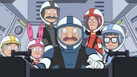 Bob's Burgers – L-R: Gene, Louise, Bob, Teddy, Linda, Tina