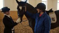 Checker Julian – Checker Julian mit Dressurreiterin Lena und ihrem Pferd Campino.