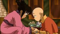 Avatar - Herr der Elemente – L-R: Meng, Aang