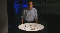 Mysterien des Weltalls – Dr. David Edelman, a neuroscientist and octopus expert at Bennington College, putting an octopus through a maze to illustrate its thought processes.
