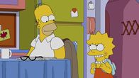 Die Simpsons – Auch, wenn die Anzahl der weiblichen Besucher im Atomkraftwerk erschreckend gering ist, freut sich Lisa (r.) darauf, den Arbeitsplatz ihres Vaters Homer (l.) zu besichtigen ...