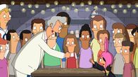 Bob's Burgers – Vorne: Mr. Fischoeder (2.v.l.), Louise (2.v.r.)
