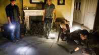 Demonic – L-R: John (Dustin Milligan), Bryan (Scott Mechlowicz), Jules (Megan Park), Donnie (Aaron Yoo)