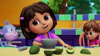 Dora – v.li.: Boots, Dora, Guillermo