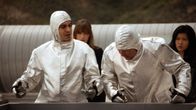 Scorpion – Ralph bringt sich in Gefahr, um dem Team um Walter (Elyes Gabel, l.), Paige (Katharine McPhee, 2.v.l.), Cabe (Robert Patrick, 2.v.r.) und Happy (Jadyn Wong, r.) zu helfen ...