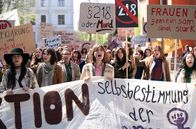 Alice – Demonstration gegen den Paragraphen 218.