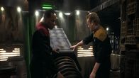 Star Trek - Deep Space Nine – Benjamin 'Ben' Sisko (Avery Brooks) und Miles O'Brien (Colm Meaney)