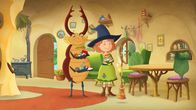 Petronella Apfelmus – "Petronella Apfelmus", "Der Zaubersauberbesen." Petronella passiert ein Hex-Missgeschick: Ihr Hexenbesen macht sich selbständig und will nicht mehr aufhören zu fegen. Zunächst freut sich Petronella über die Hilfe. Als jedoch der verhexte Besen auf der Terrasse der Familie Kuchenbrand weiter fegen mag, bekommt Petronella ein Problem. Denn einen verhexten Besen könnten selbst Lea und Luis ihrem Papa wohl kaum erklären.