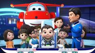 Super Wings – Yun und seine Klasse sind auf einem Schulausflug im Raumfahrtzentrum.