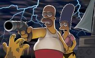 Die Simpsons – Homer (l.) und Marge (r.) machen einen kleinen Liebesurlaub auf einer Yacht fern aller Zivilisation. Plötzlich kommt ein Schiffbrüchiger an Bord, der ihnen eine wirre Geschichte von Giftmorden auf einer anderen Yacht, sowie seiner Flucht erzählt.