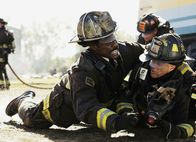 Chicago Fire – Muss seinen eigenen Mann retten:Eamonn Walker als Chief Boden, David Eigenberg als Christopher Herman (Copyright SRF/NBC Universal)