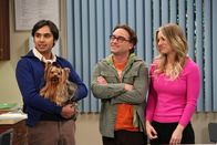 The Big Bang Theory – Leonard (Johnny Galecki, M.) und Penny (Kaley Cuoco, r.) kümmern sich um Rajs (Kunal Nayyar, l.) Hund. Doch sie entpuppen sich als nachlässige Tiersitter ...