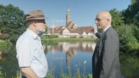 Lesch sieht Schwartz – Kirchengemeinden müssen fusionieren und Gotteshäuser liegen brach. Was in Zukunft aus Kirchen werden könnte, diskutieren Wissenschaftler Harald Lesch (l.) und Theologe Thomas Schwartz (r.).