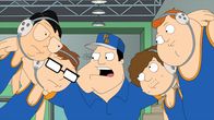 American Dad! – L-R: Toshi, Steve, Stan, Schmuely, Barry