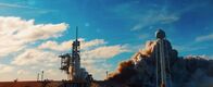 Hightech Revolution - Sternstunden der Technik – Eine startende Rakete mit großer Rauchbildung.