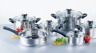 We love Cooking – Set of stainless steel pots and pans