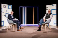 Südostschweiz Standpunkte – Moderator Stefan Nägeli und Humorist Frank Baumann Copyright: SRF/PTV