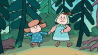 Maschas Märchen – Klein Lena und Klein Ivan gehen in den Wald.