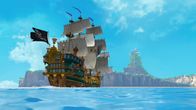 Peter Pan - Neue Abenteuer – Die Jolly Roger, Captain Hooks ganzer Stolz, auf großer Fahrt.