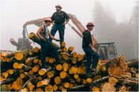 Ax Men - Die Holzfäller – Gabe Ryggard (M.) und seine Jungs bekommen unerwartete Unterstützung von seinem Vater Craig. Doch das kann noch zu Problemen führen ...