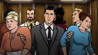 Archer – v.l.n.r.) Pam Poovey; Doctor Krieger; Sterling Archer; Ray Gillette; Cheryl Tunt