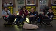 Danger Force – L-R: Bose O'Brien (Luca Luhan), Miles Macklin (Terrence Little Gardenhigh), Schwoz (Michael D. Cohen), Chapa (Havan Flores)