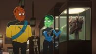 Star Trek: Lower Decks – v.li.: Lieutenant Kayshon, D'Vana Tendi