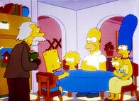 Die Simpsons – Familie Simpson nimmt den alten Chester bei sich auf und finanziert ihm den Anwalt.